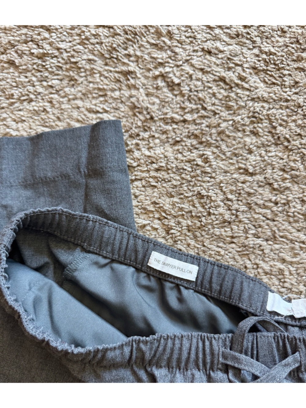 The Sweater Pull On Gray Knit business Pants